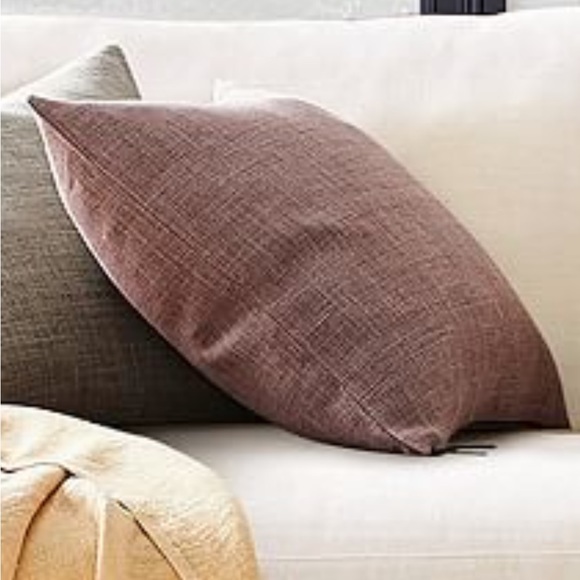 Pottery Barn Accents Pottery Barn Belgian Linen Pillow Cover In Fig 24x24 Poshmark